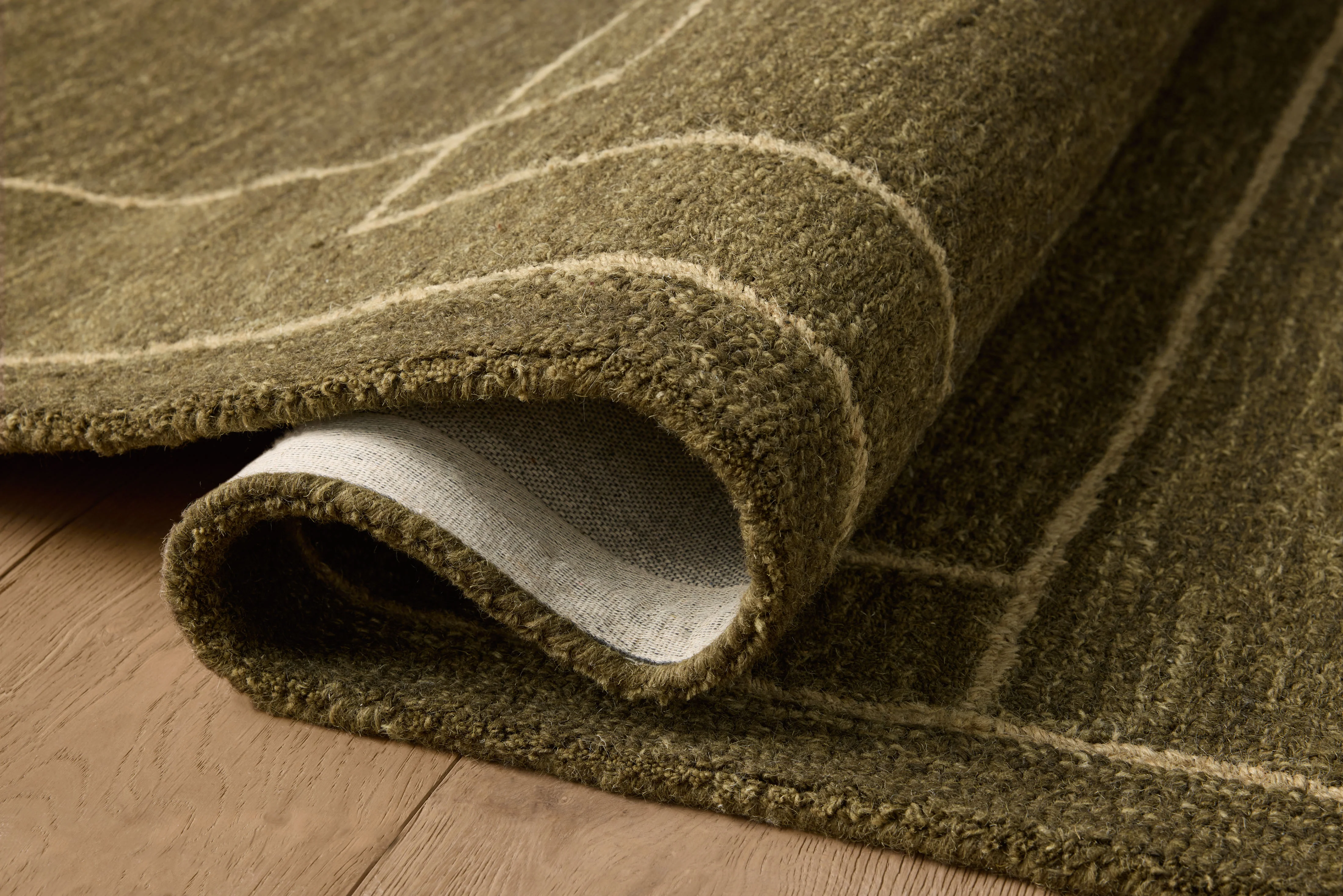 Jeremiah Brent x Loloi Barrow Olive / Natural Rug - Image 3