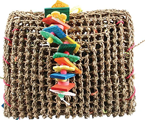 A&E Cage Co Happy Beaks Vine Mat forage Pouch Bird Toy - Image 1