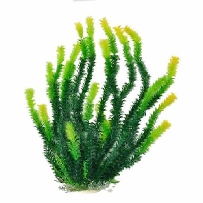 AQUATOP PD-BH40 20 Inch Green Aquarium Plant with Light Tips and Weighted Base - Image 1