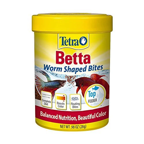 Tetra BettaMin Worm Shaped Fish Food Bites  0.98 oz - Image 1