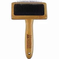 Bamboo Grooming Pet Slicker Brush Medium - Image 1