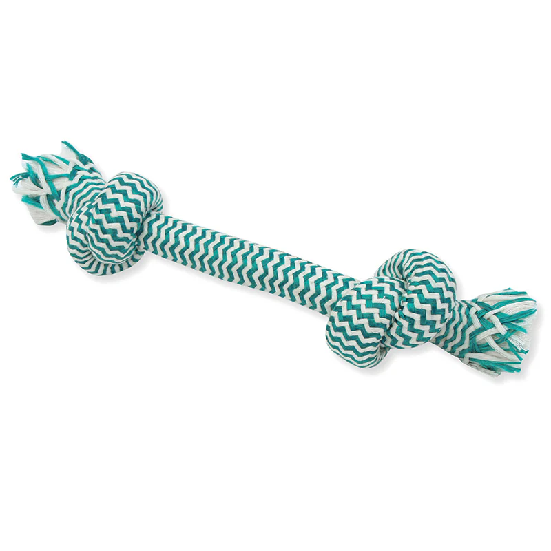 Mammoth Pet Products 017825 13 in. Extra Fresh 2 Knot Bone  Green & White - Image 1