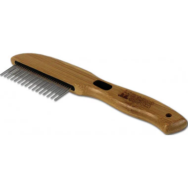Bamboo Grooming Pet Rotating 31 Pin Comb - Image 1