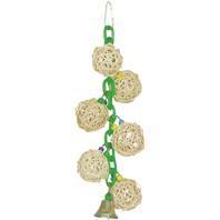 A&E Cage Happy Beaks Six Vine Balls On Chain W/Bell - Image 1