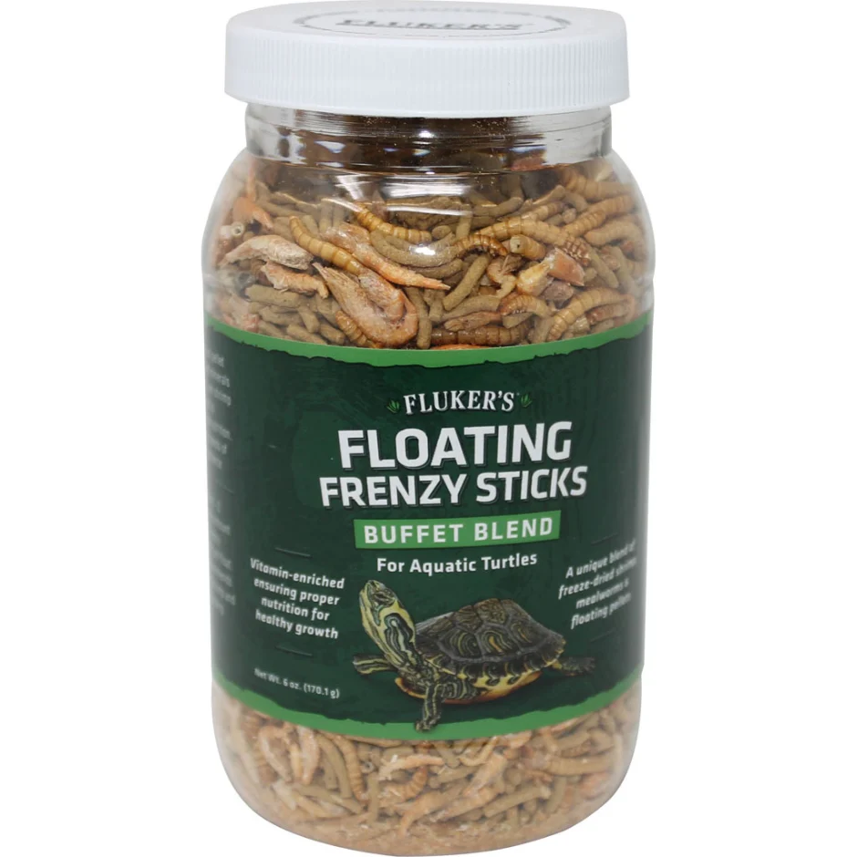 Flukers Floating Frenzy Buffet Blend for Aquatic Turtles 6oz - Image 1