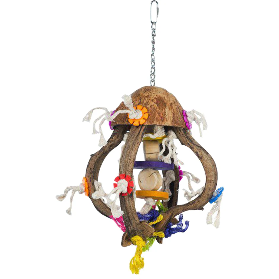 Prevue Pet Products Playfuls Jellyfish Bird Toy 62671 - Image 1