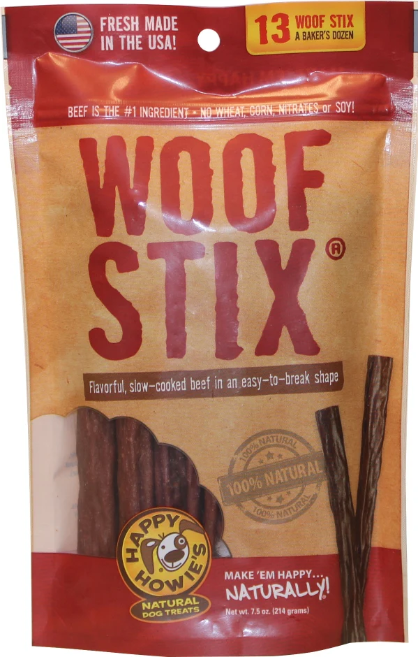 Happy Howies Dog Treat 6in Woofstick 13pk Beef - Image 1