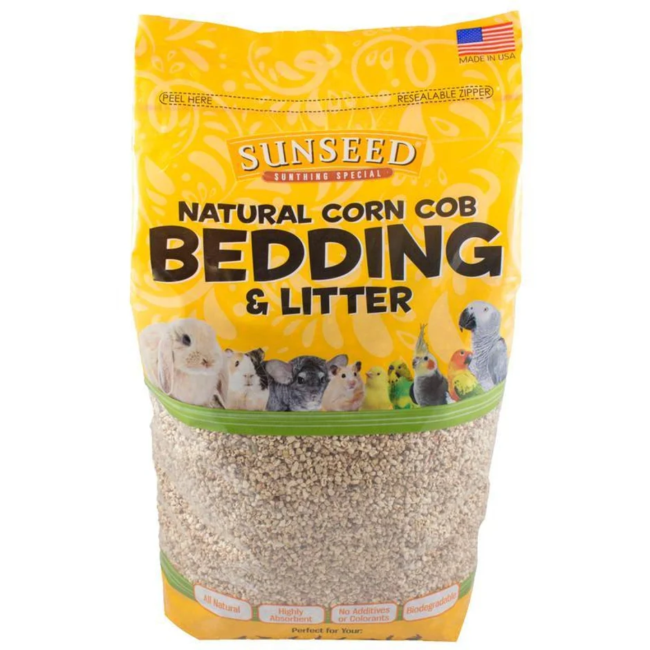 Sunseed® Natural Corn Cob Bedding & Litter for Small Animals & Birds 350 Cubic Inch - Image 1
