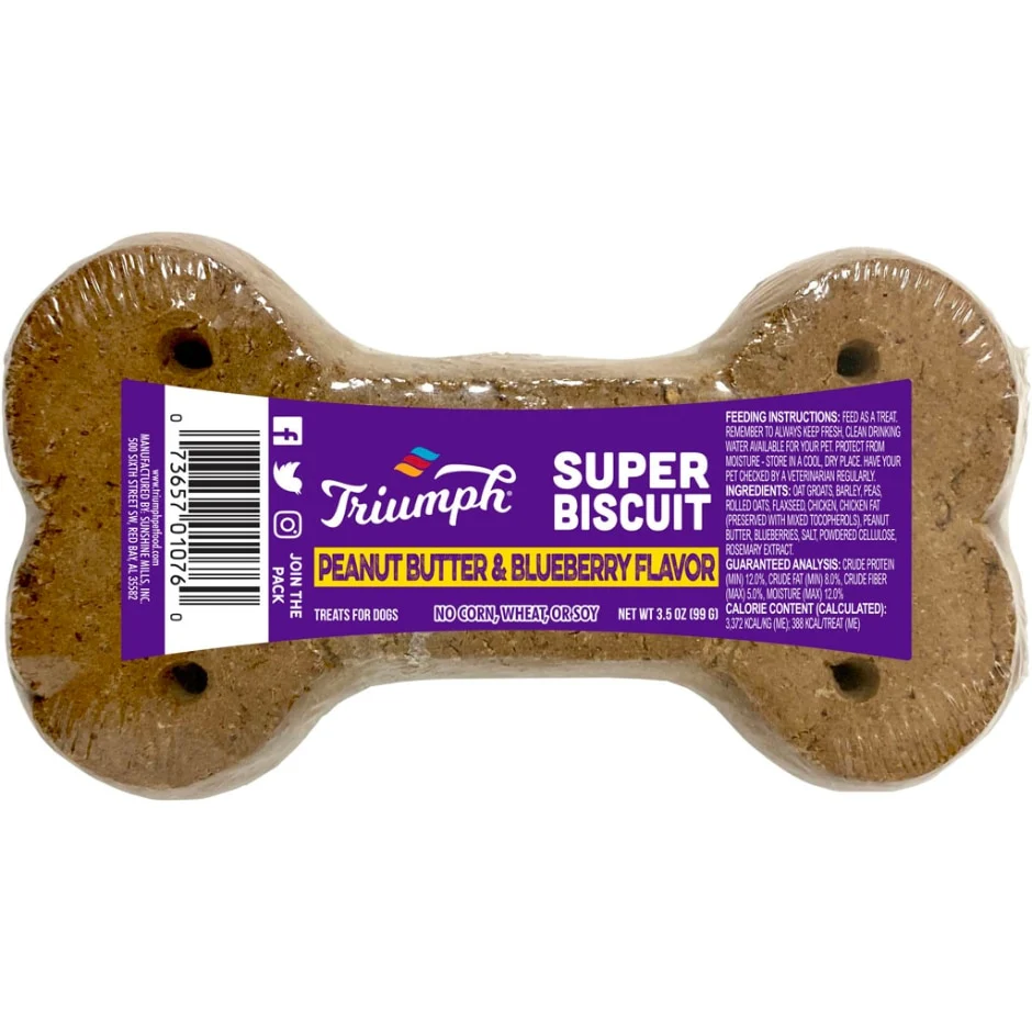 Triumph Pet 01076-00007 3.5 oz Triumph Super Single Biscuits - Image 1
