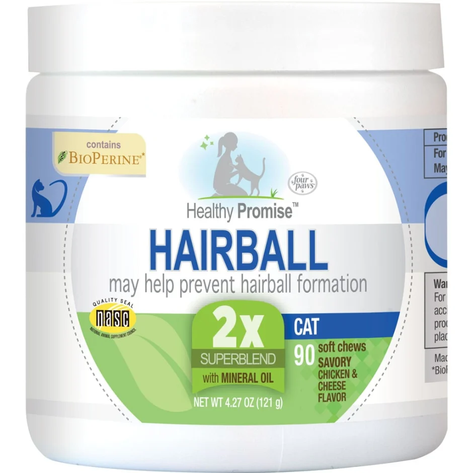 Four Paws Healthy Promise Cat Hairball Control Soft Chews 90 Count 4.27 oz. - Image 1