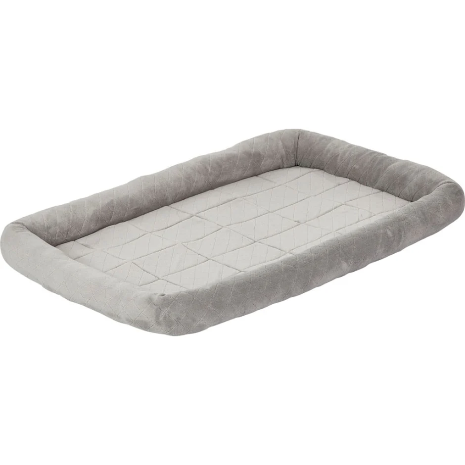 Midwest Homes for Pets 48 in. Quiet Time Diamond Stitch Bed  Grey - Image 1