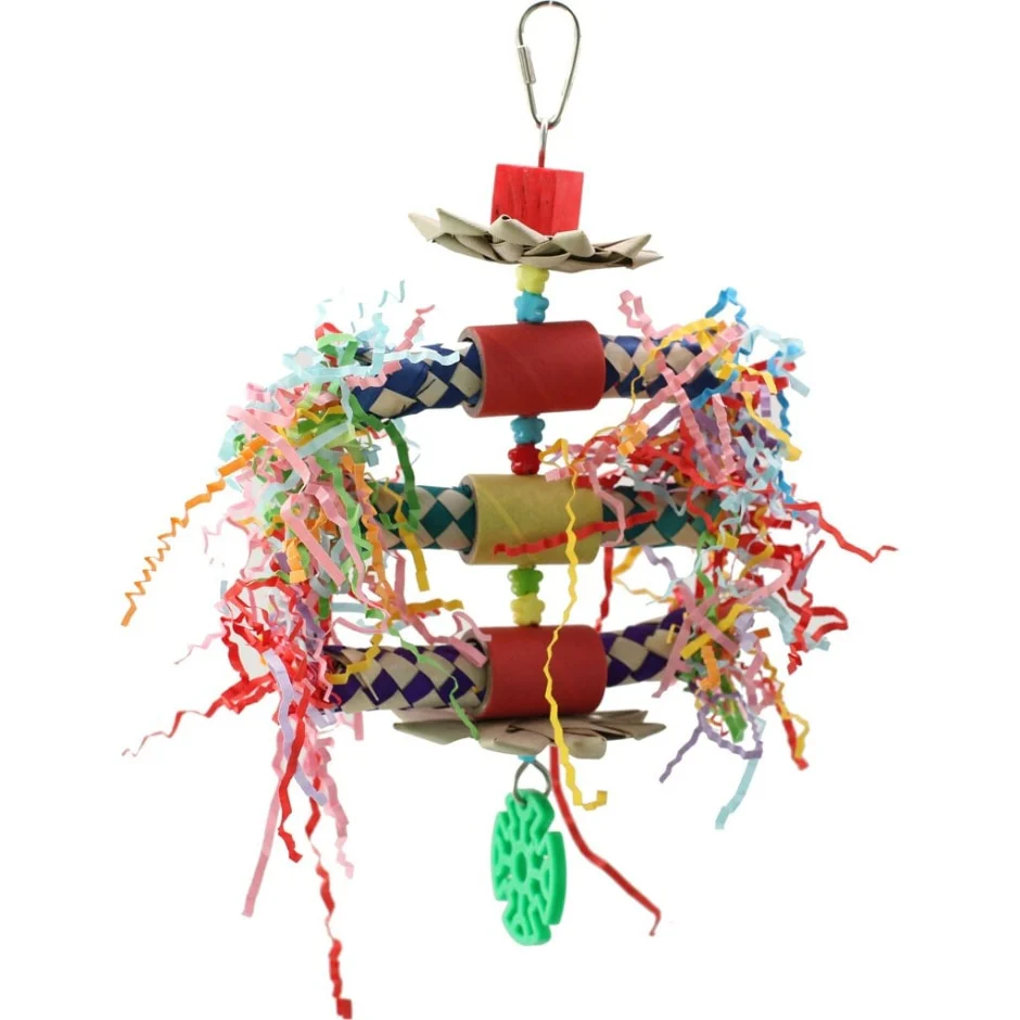 A&E Cage Happy Beaks Jumping Jack Bird Toy 10.24 x 6.75 x 6.75 in. - Image 1