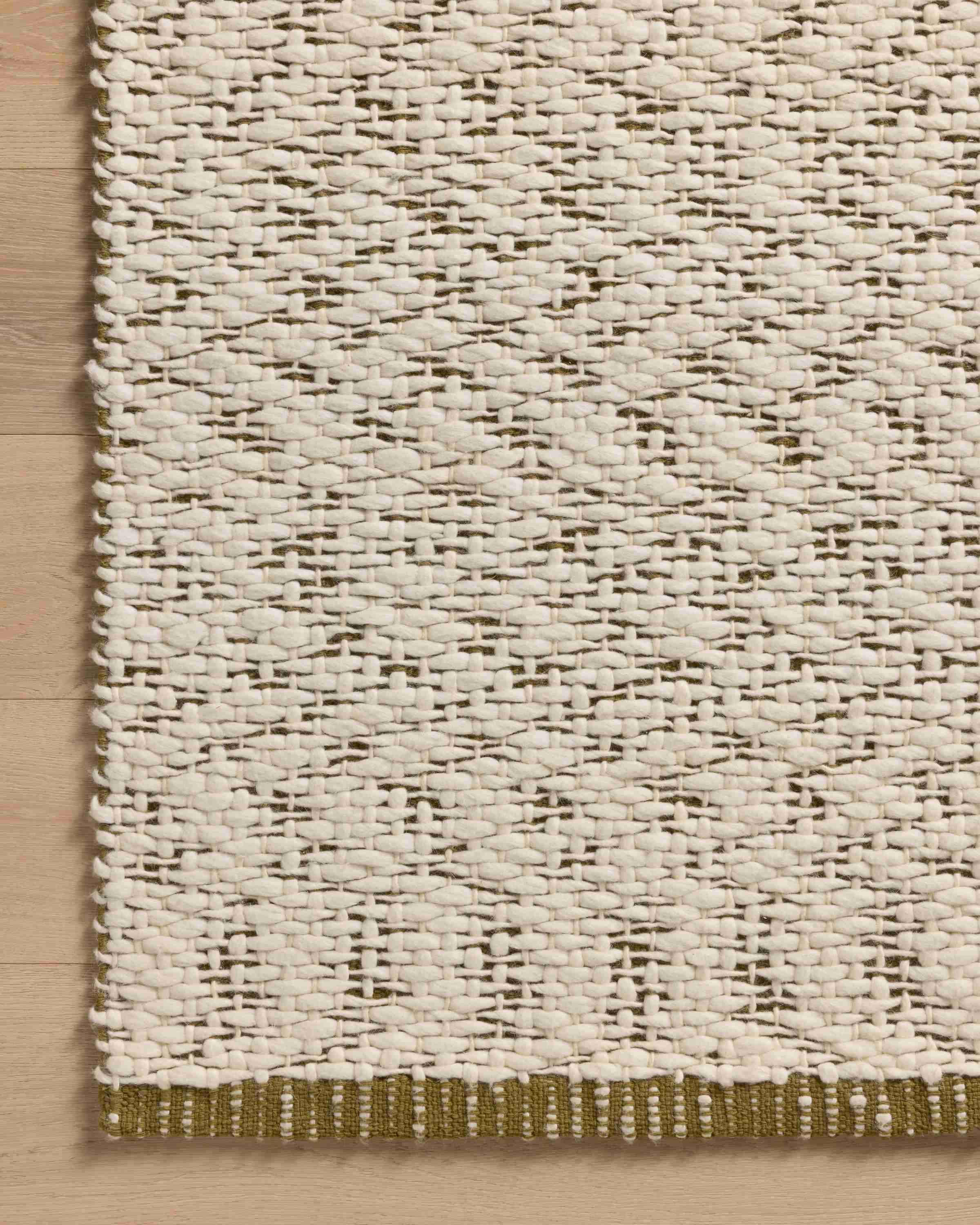 Magnolia Home by Joanna Gaines x Loloi Betty Ivory / Green Rug - Image 3