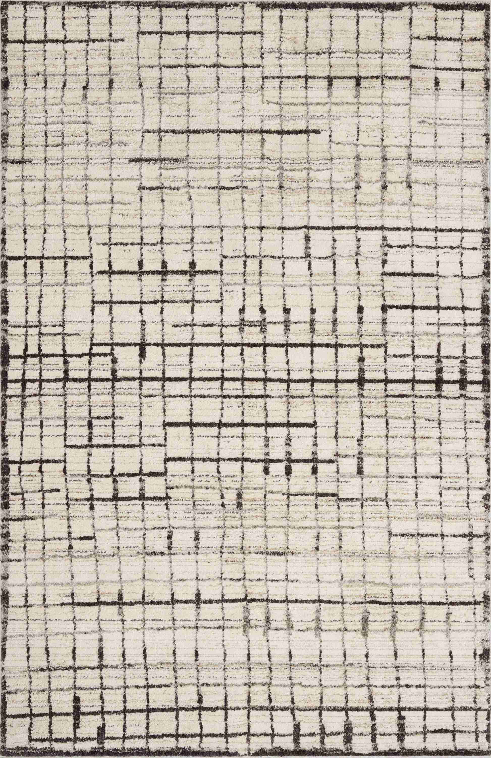 Jeremiah Brent x Loloi Bleecker Ivory / Charcoal Rug - Image 1