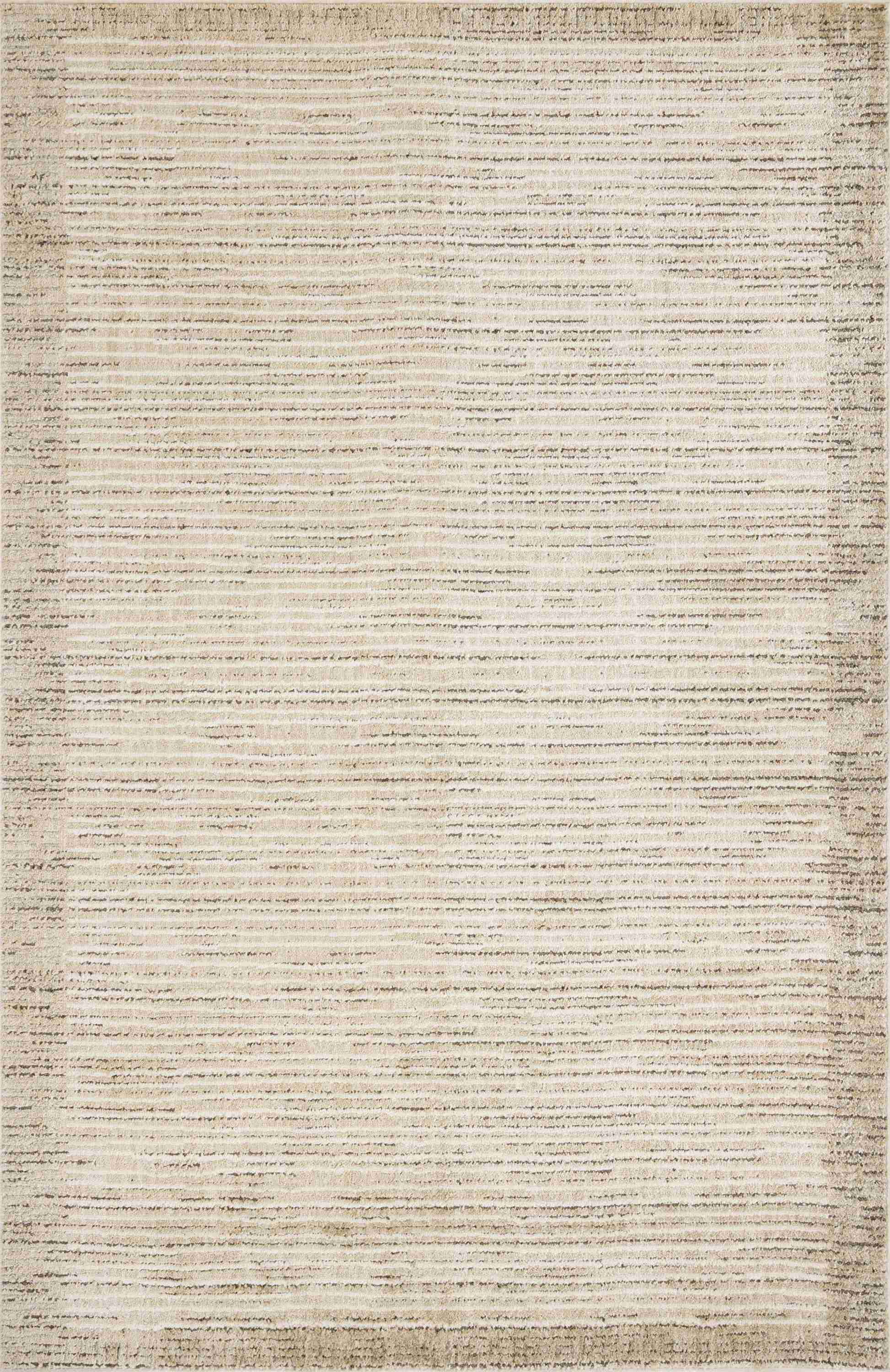 Jeremiah Brent x Loloi Bleecker Sand / Charcoal Rug - Image 1