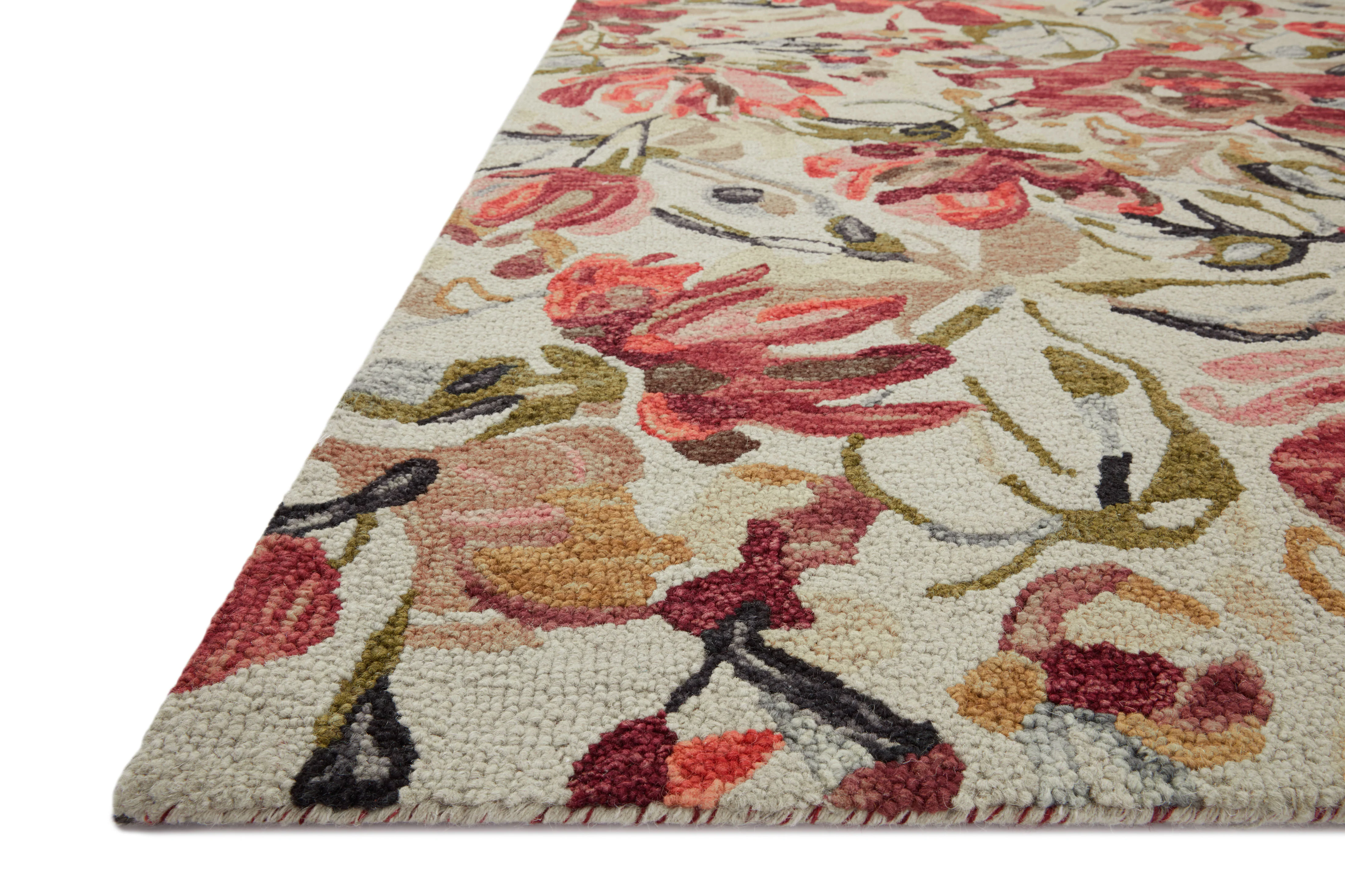 Belladonna Ivory / Raspberry Rug - Image 2