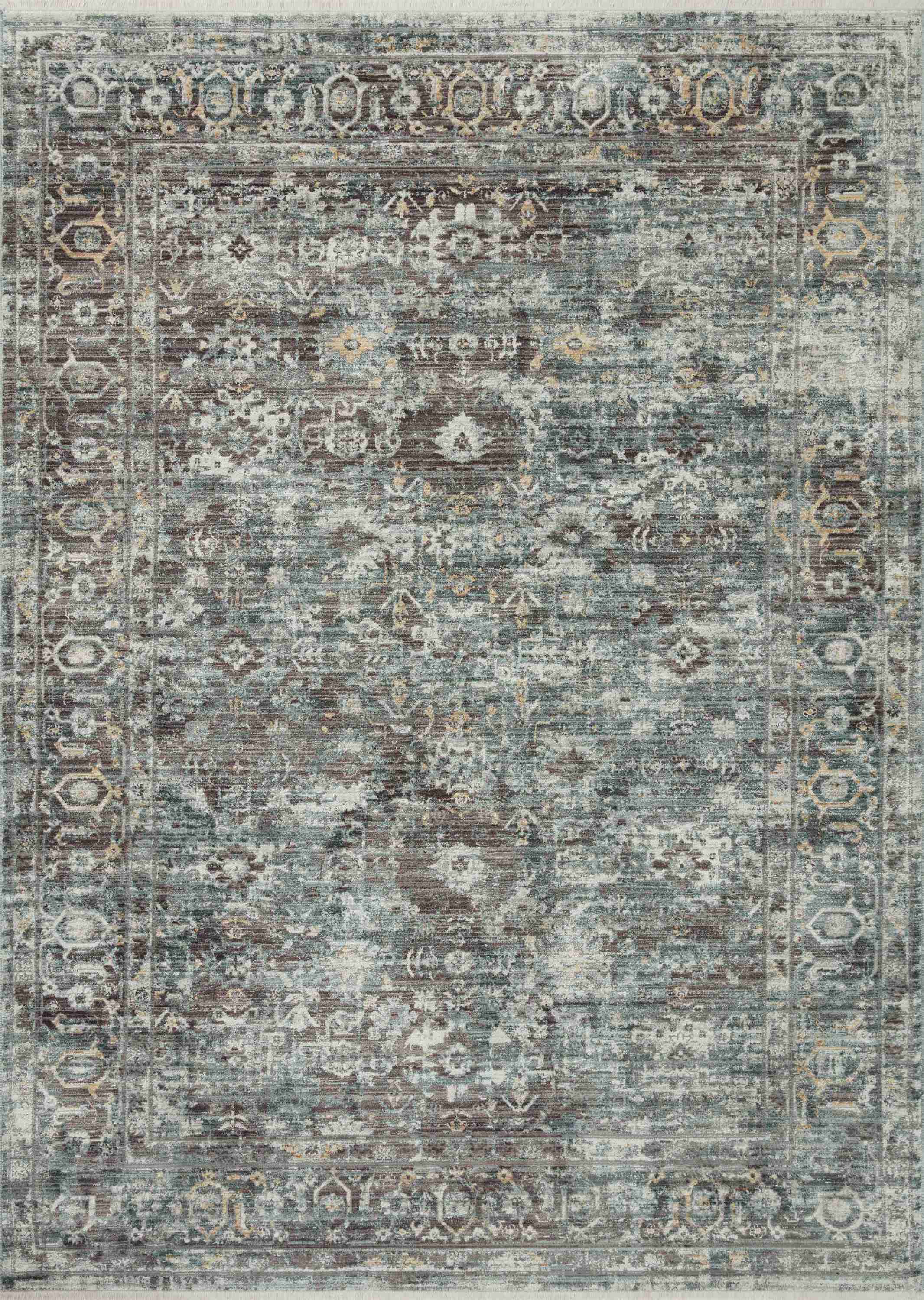 Bonney Slate / Teal Rug