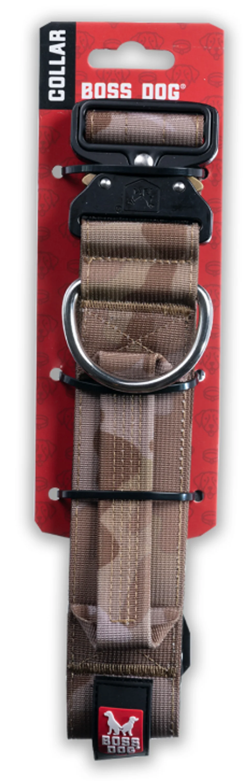 Boss Dog Tactical Collar 15-18in 1.5in Tan Camo - Image 1