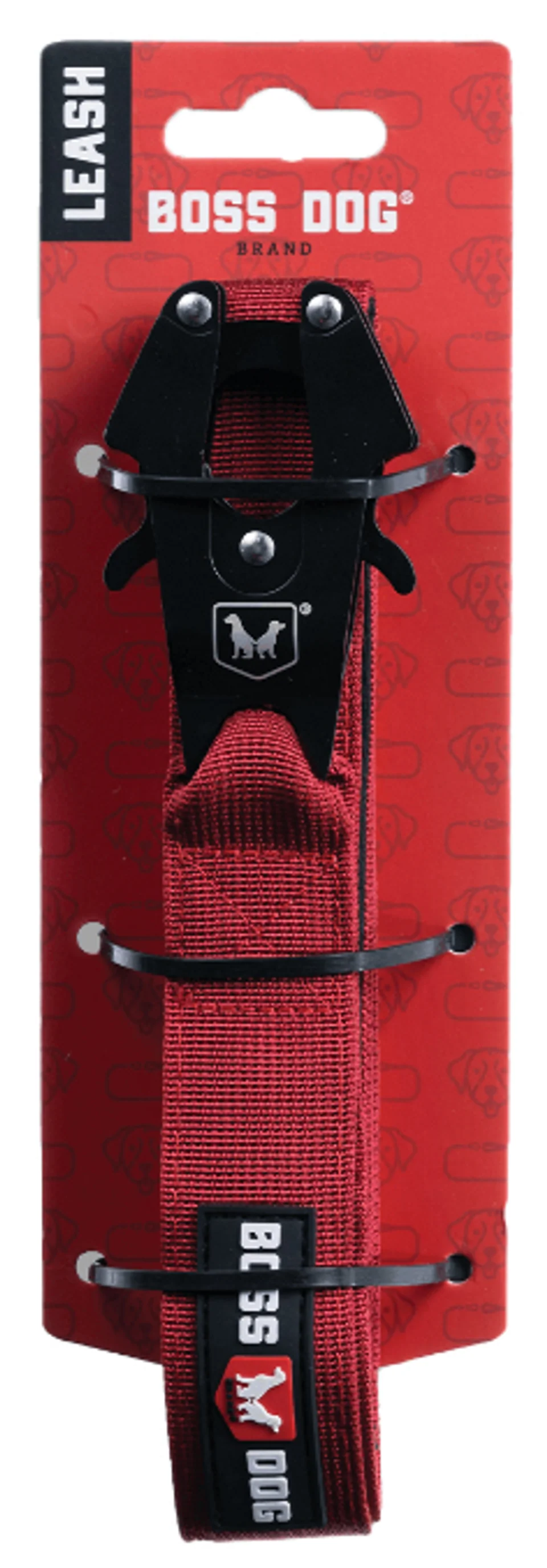 Boss Dog Tactical Dog Leash 4ft 1.25in Red - Image 1