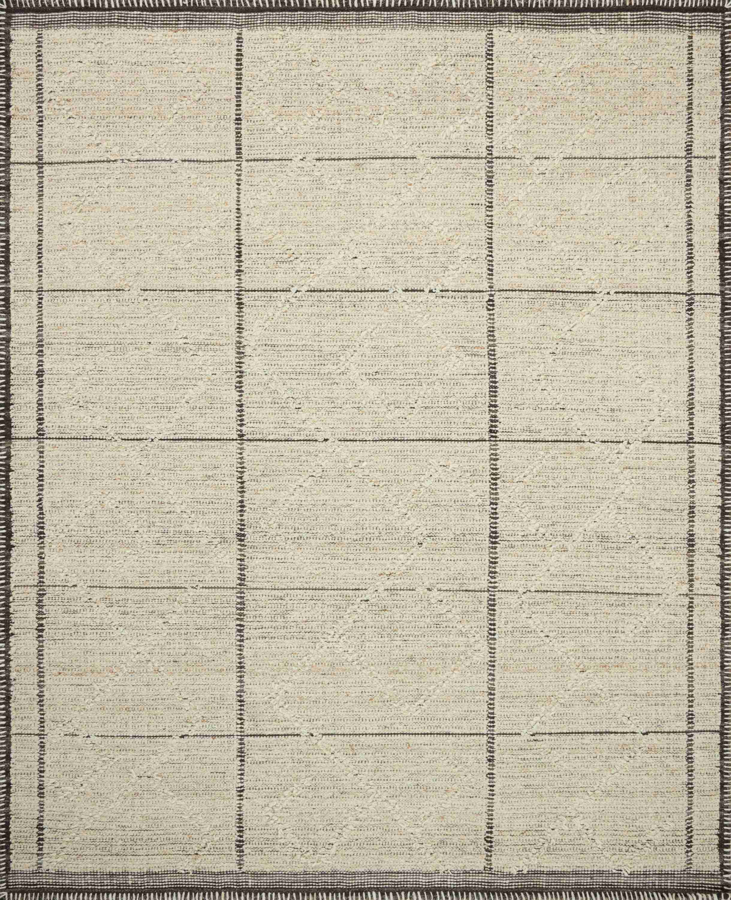 Amber Lewis x Loloi Bowie Ivory / Mocha Rug
