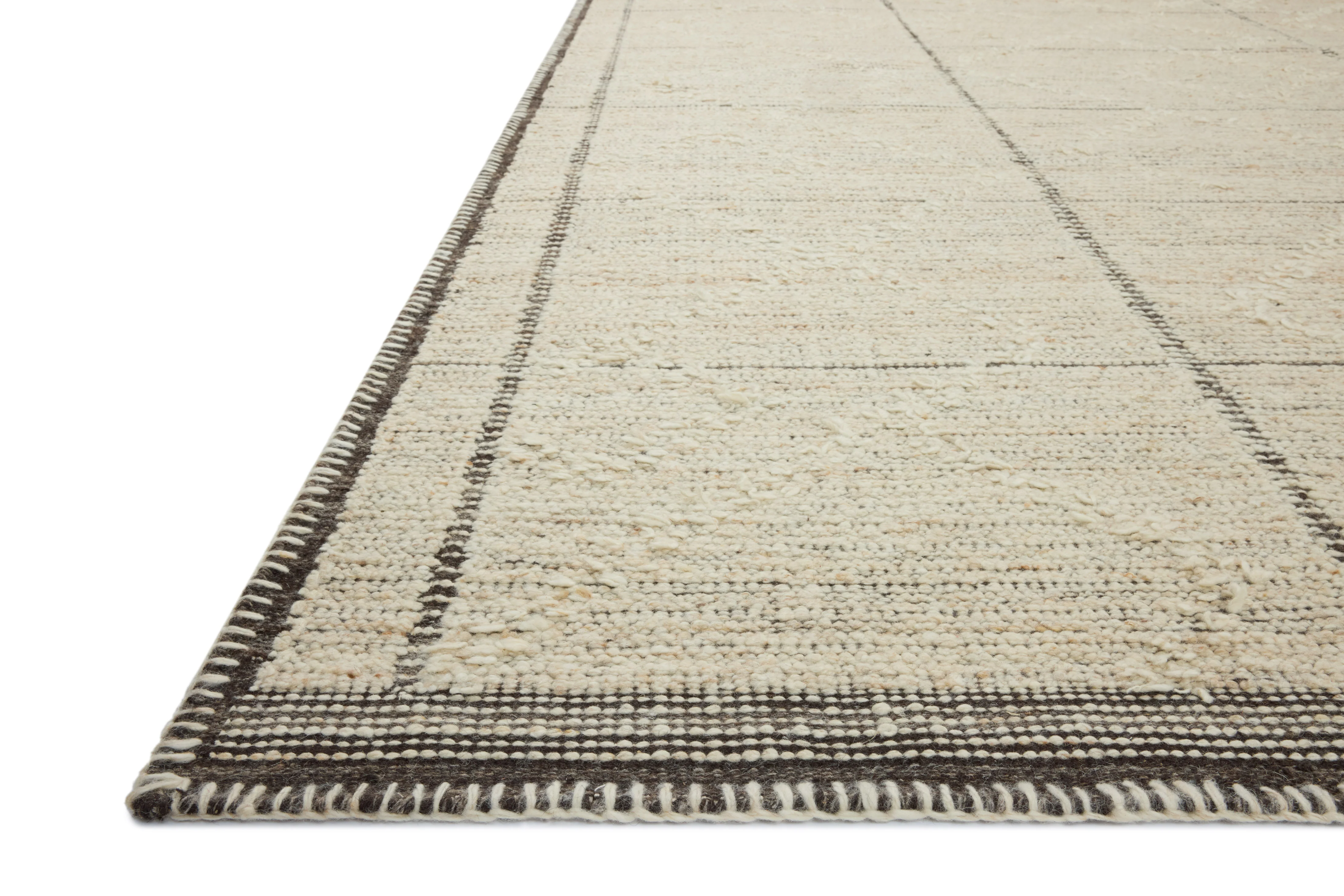 Amber Lewis x Loloi Bowie Ivory / Mocha Rug - Image 2