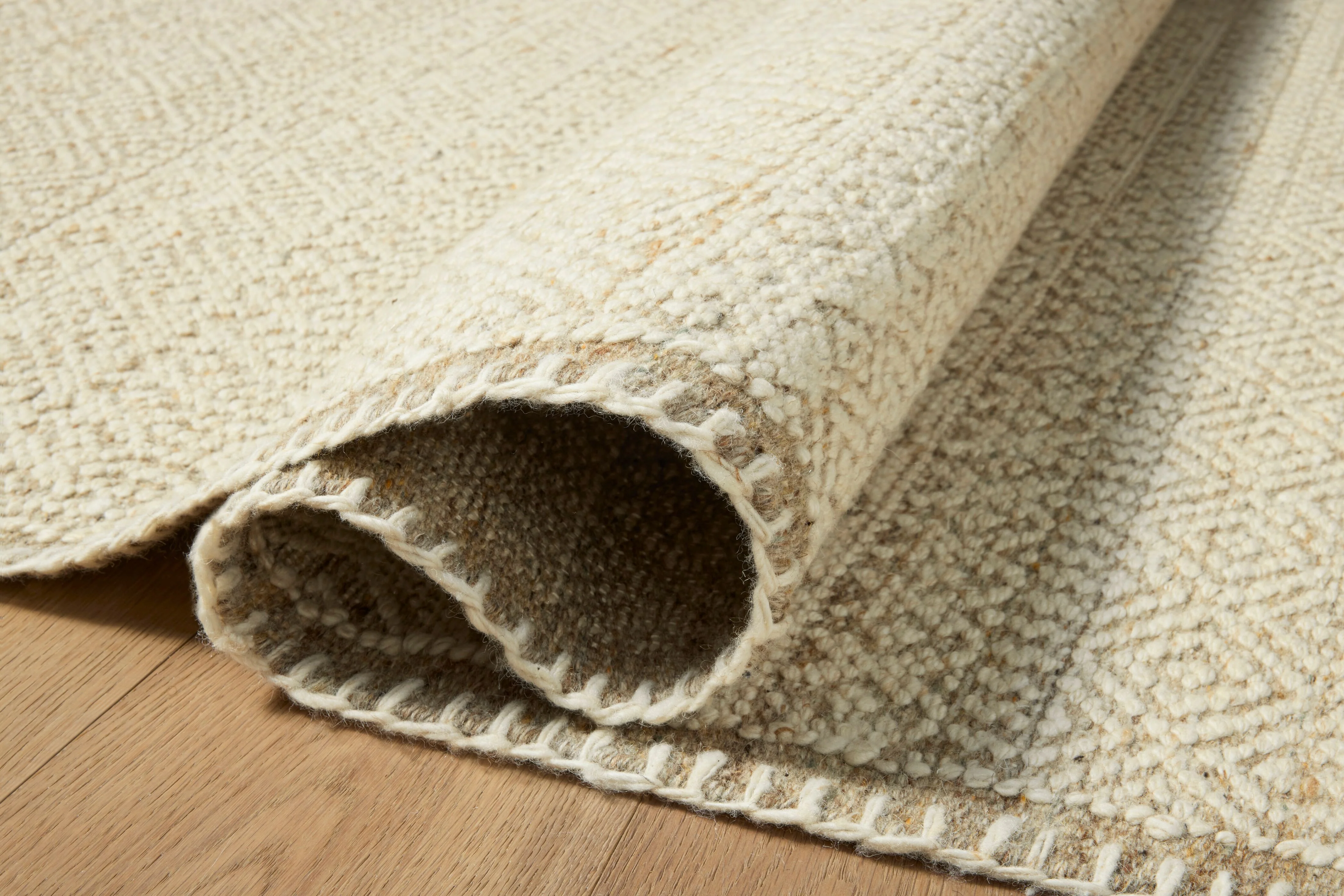 Amber Lewis x Loloi Bowie Ivory / Taupe Rug - Image 3