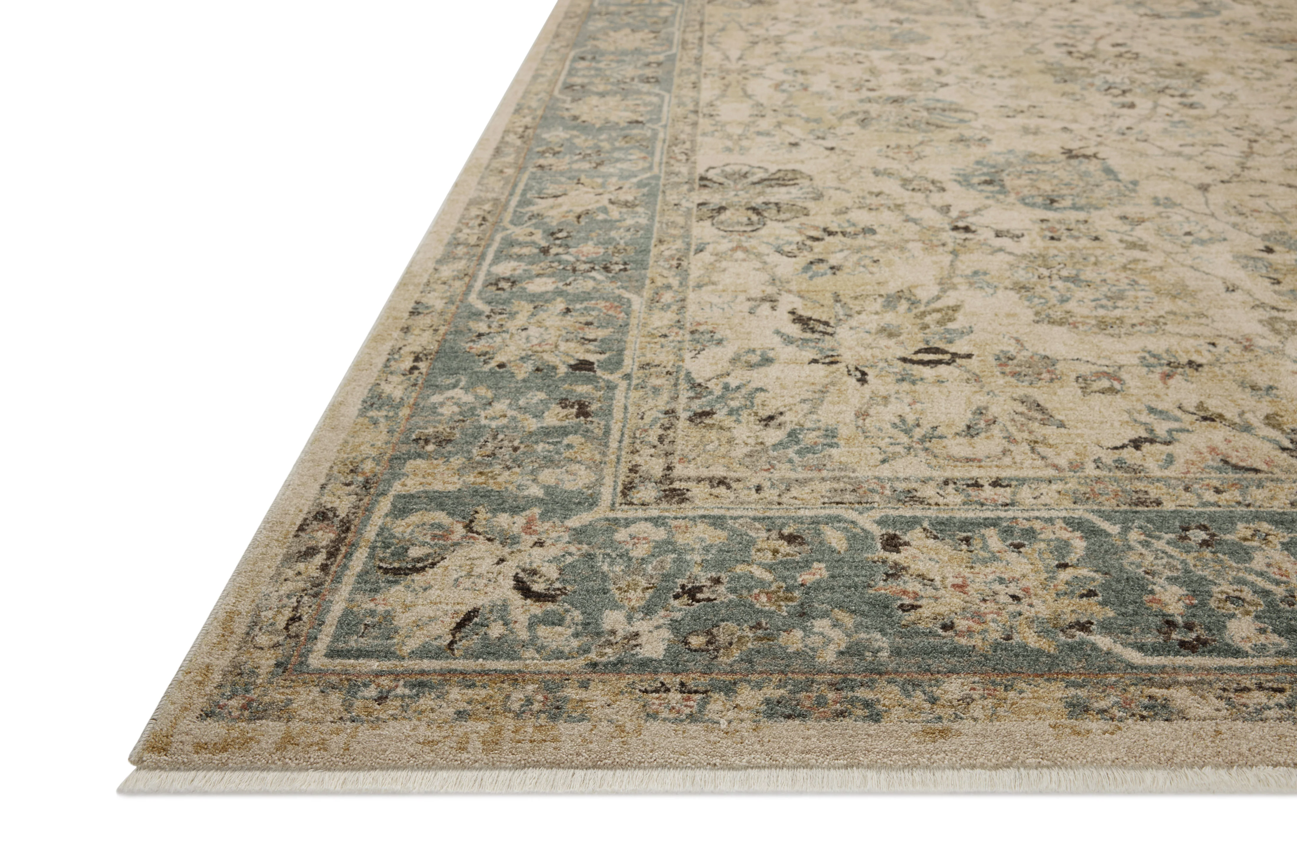 Briar Ant. Ivory / Blue Rug - Image 2