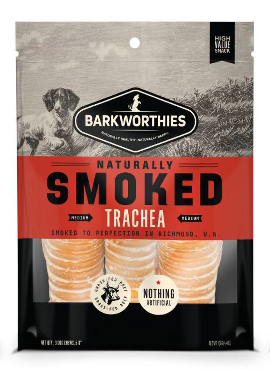 Barkworthies Smoked 6 in Trachea 3pk - Image 1
