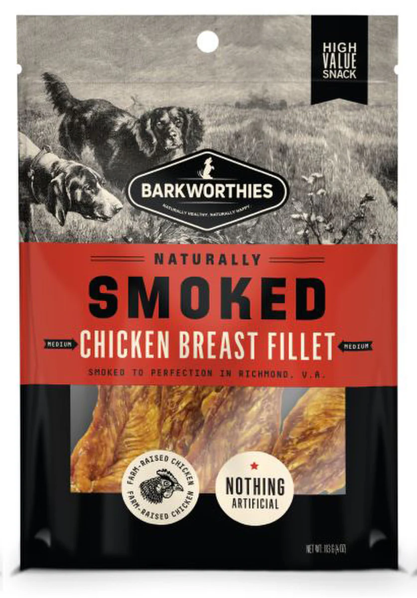 Barkworthies Smoked Chicken Fillet 4oz - Image 1