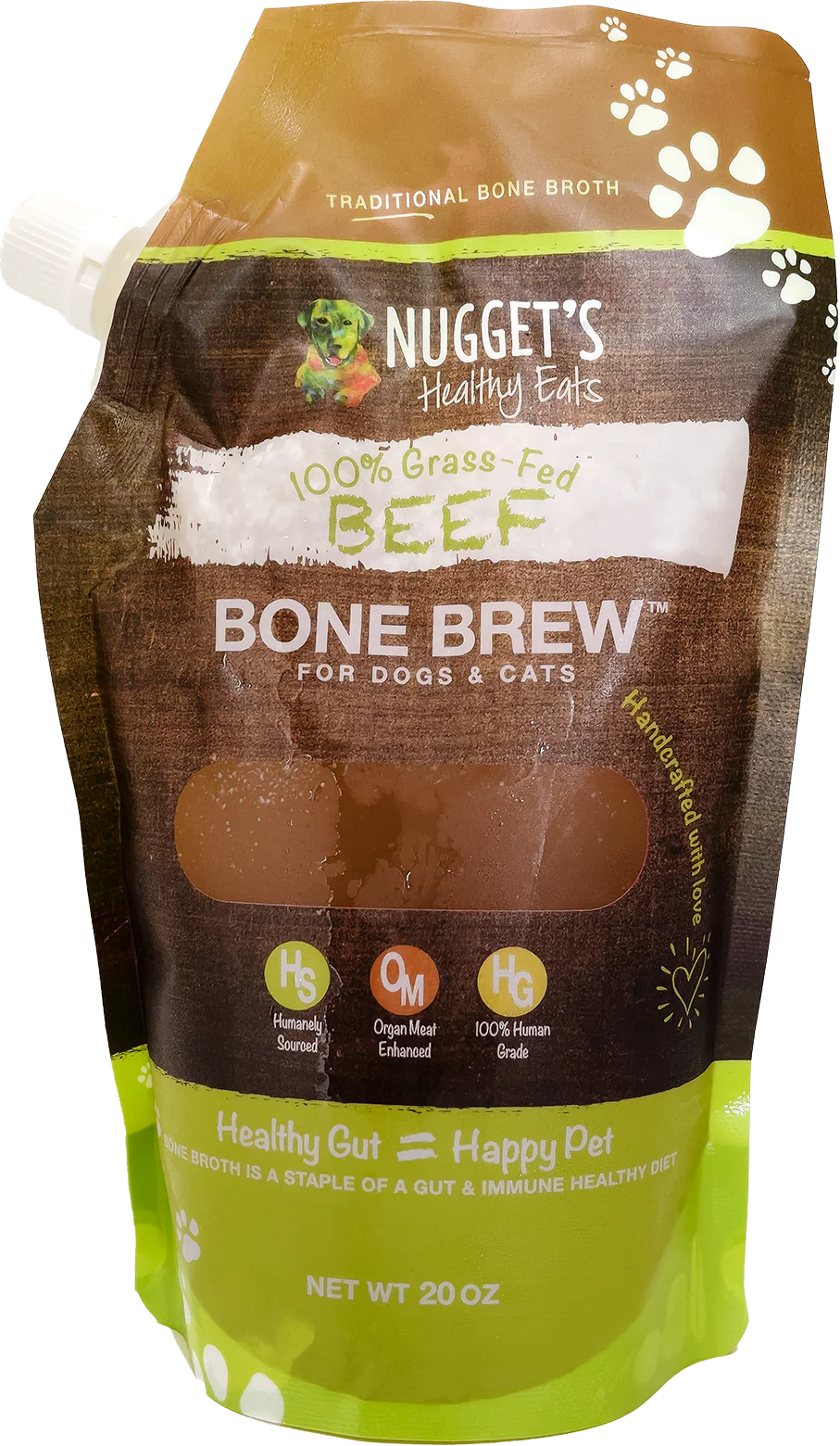 Nuggets Healthy Bone Brew 20oz Beef - Image 1