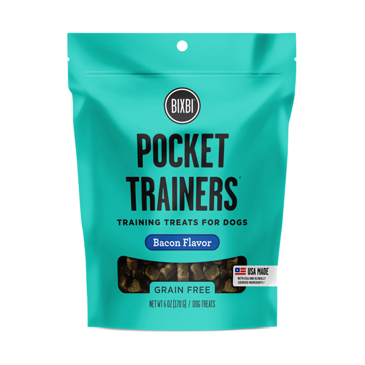 Bixbi Pocket Trainers Dog Treat, Bacon Flavor, 6oz - Image 1