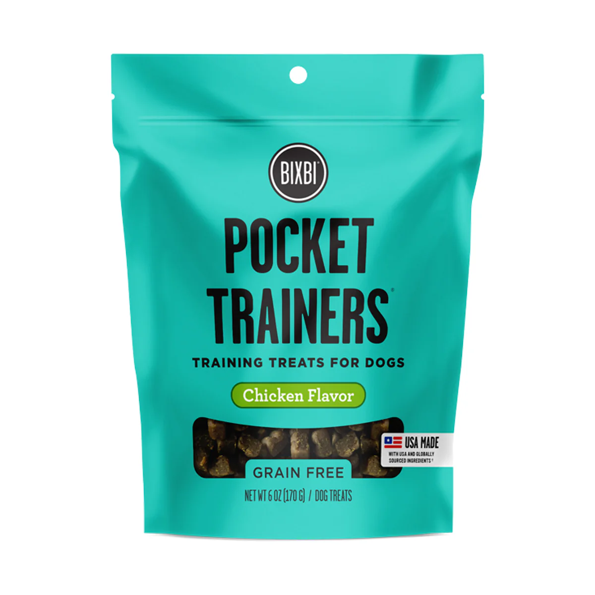 Bixbi Pocket Trainers Dog Treat, Chicken Flavor, 6oz - Image 1