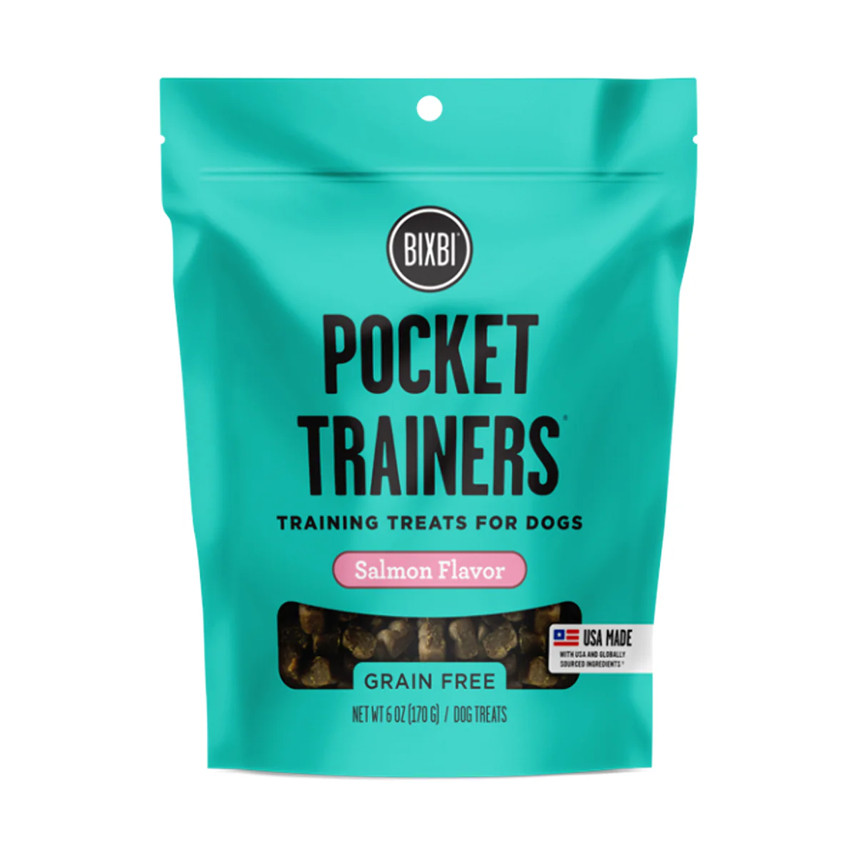 Bixbi Pocket Trainers Dog Treat, Salmon Flavor, 6oz - Image 1