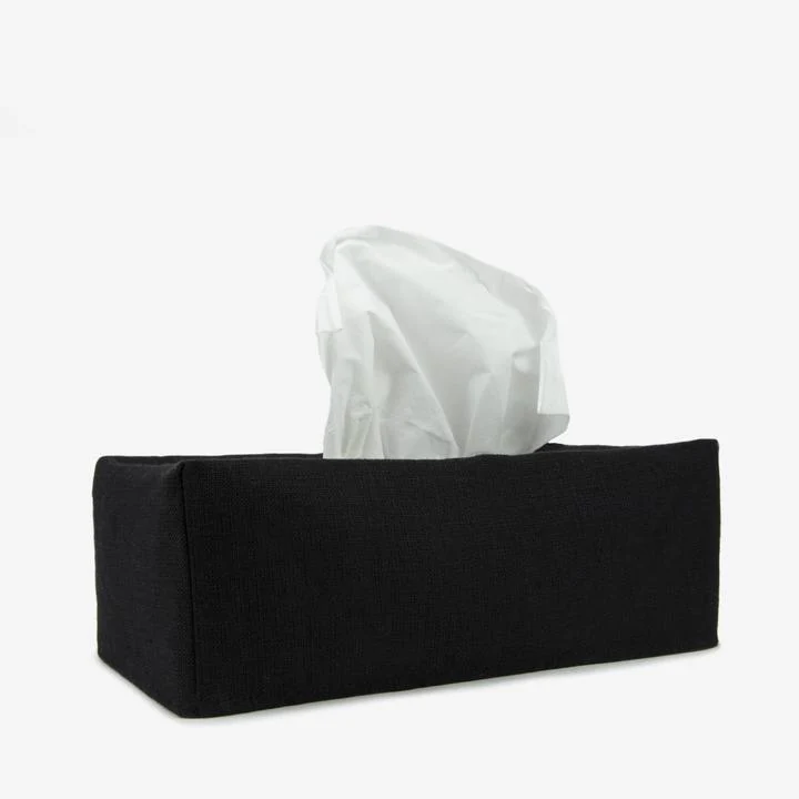 Savannah Black Linen Tissue Covers - Image 3