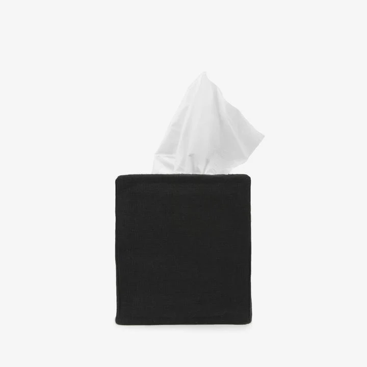 Savannah Black Linen Tissue Covers - Image 2
