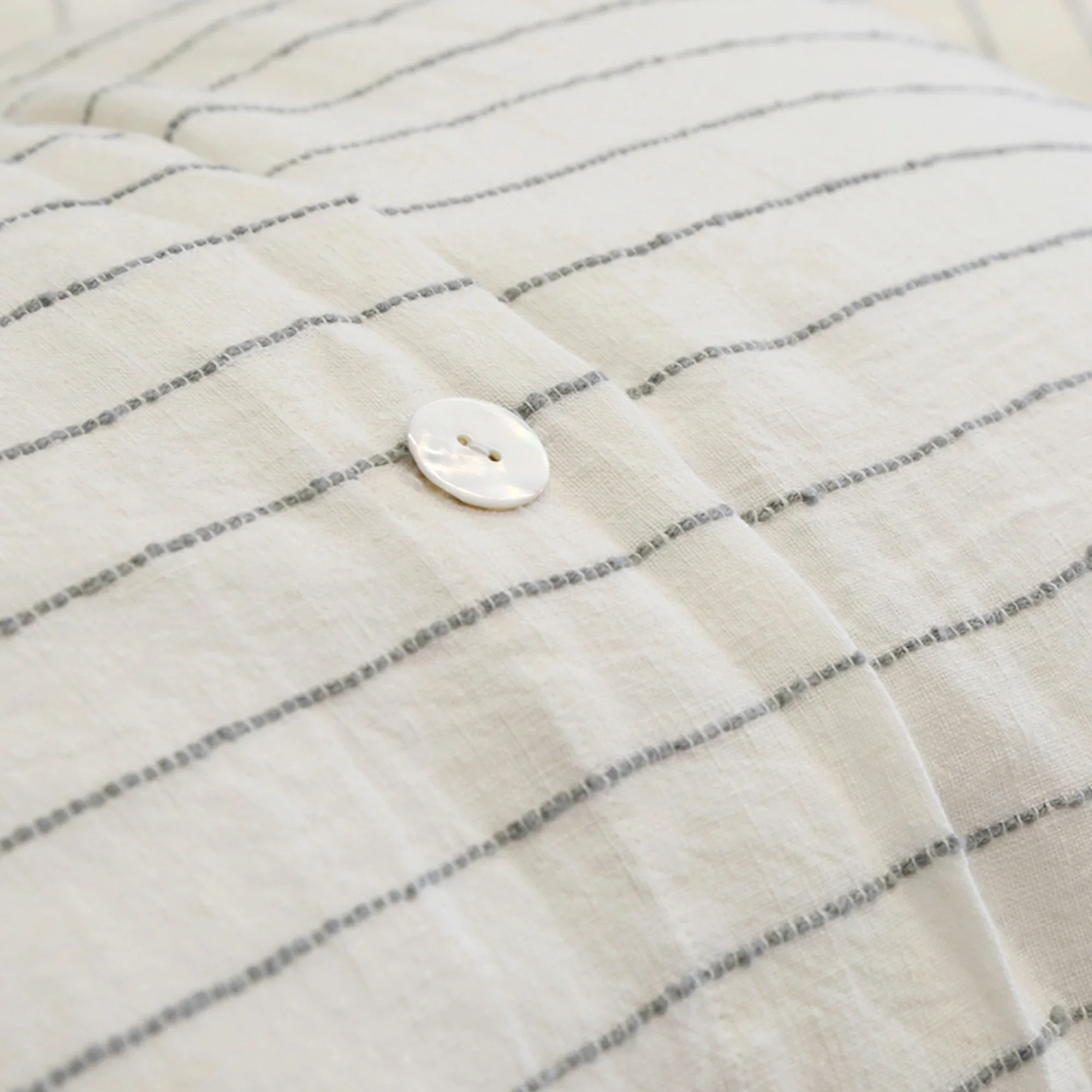 Blake Duvet Cover, Cream/Grey - Image 2