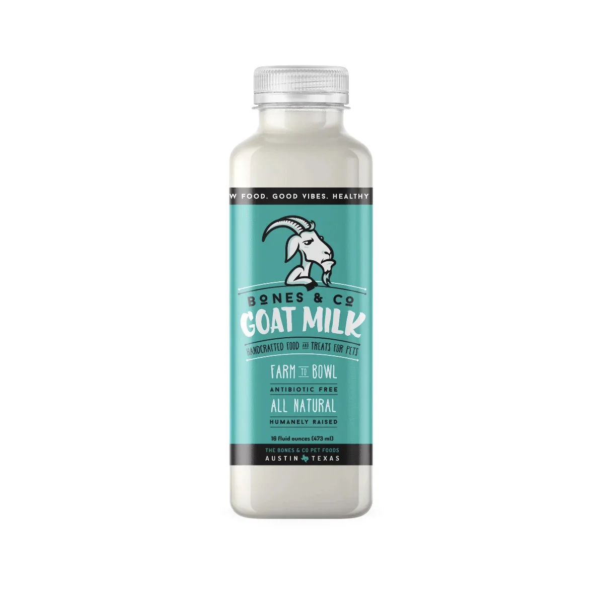 Bones & Co Frozen Raw Goat Milk, 16 fl oz Bottle - Image 1
