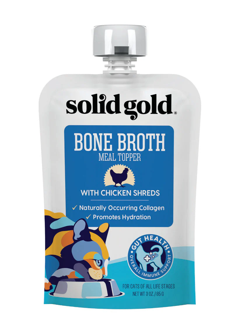 Sold Gold Bone Broth 3oz  Chicken Shreds - Image 1
