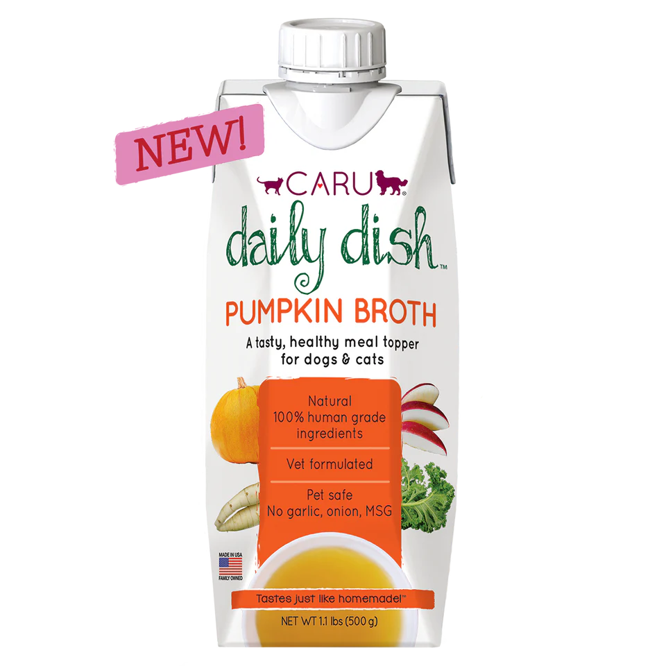 CARU Daily Dish Pumpkin Broth for Dogs & Cats 17.6oz - Image 1