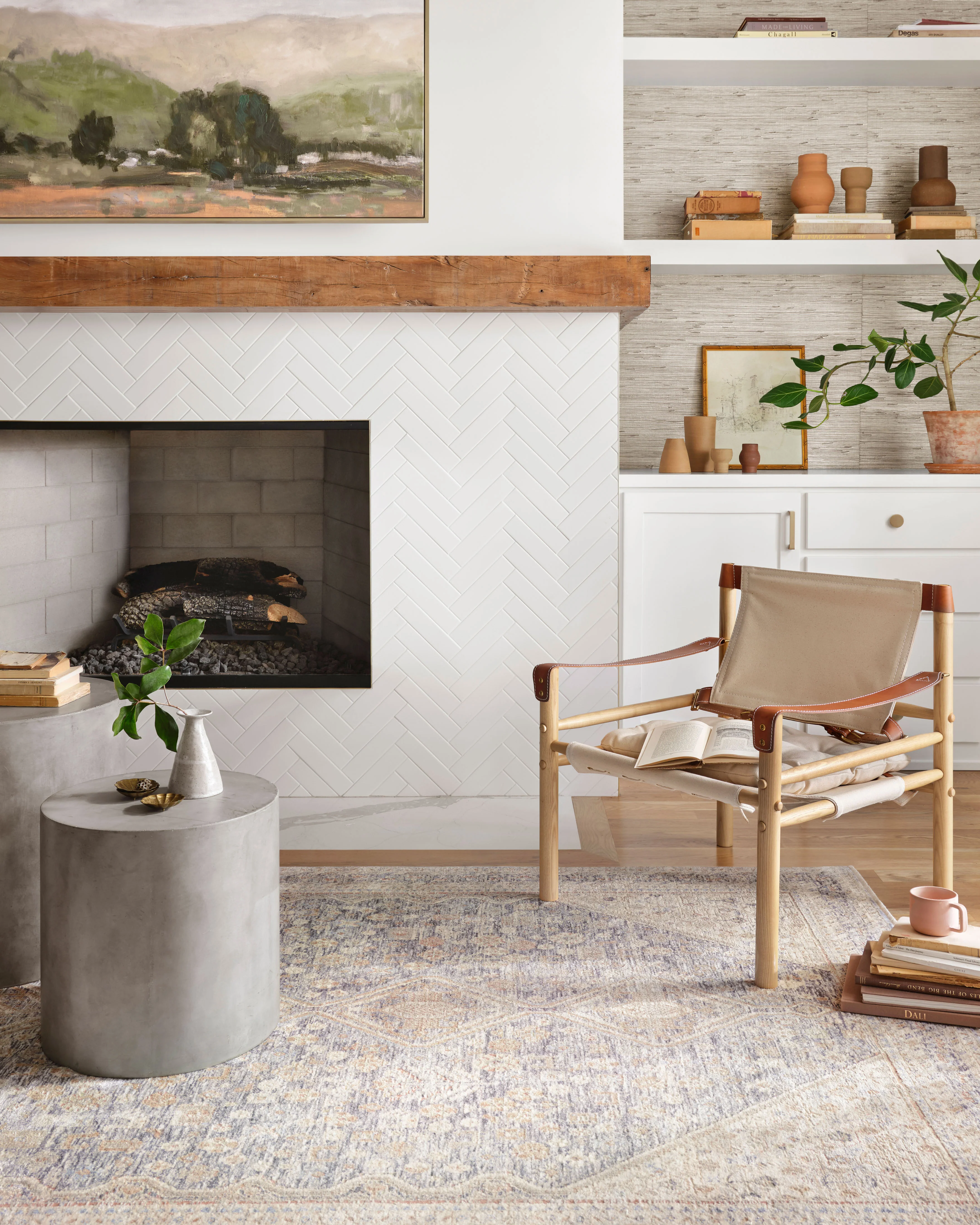 Magnolia Home by Joanna Gaines x Loloi Carlisle Blue / Ivory Rug - Image 1