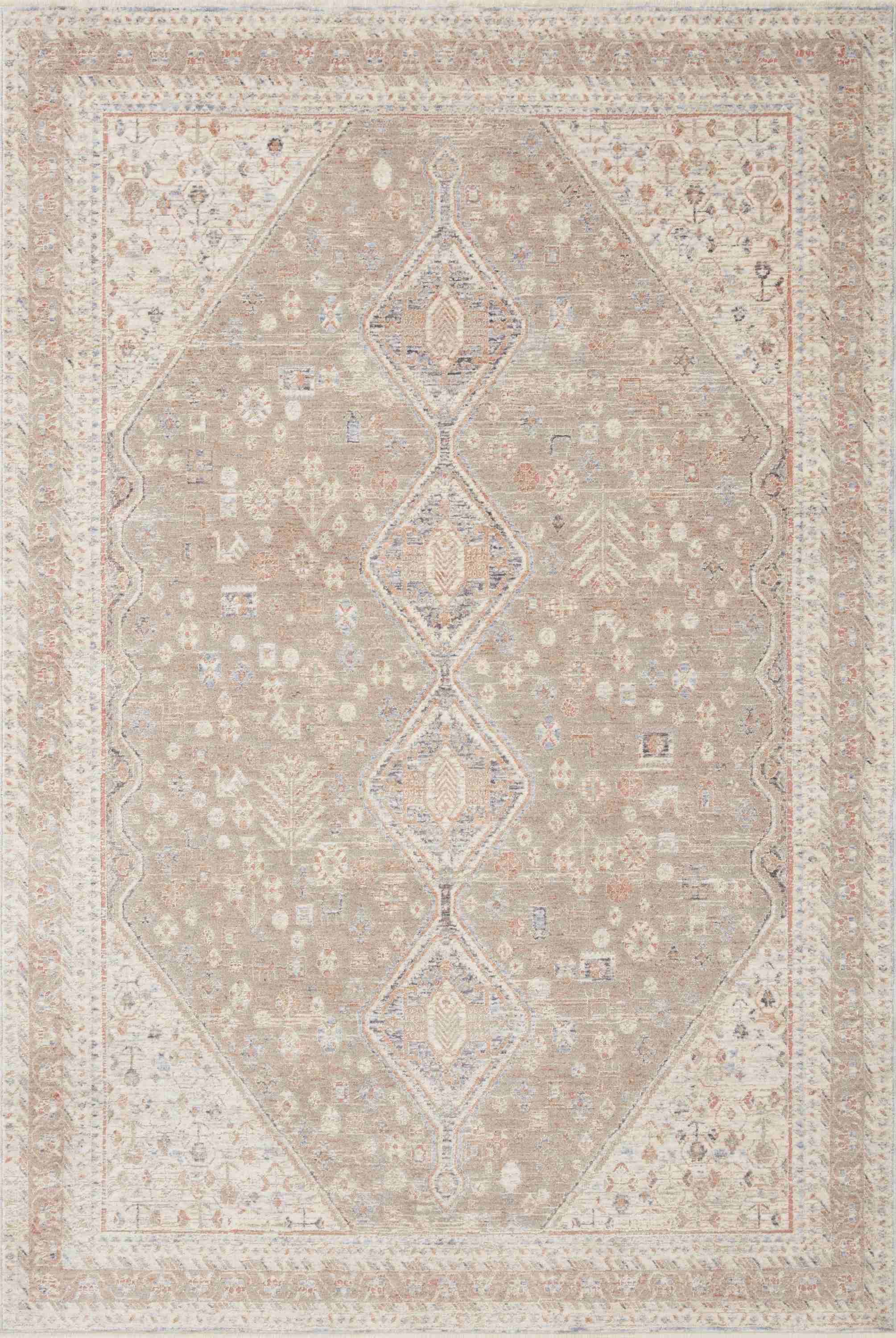 Magnolia Home by Joanna Gaines x Loloi Carlisle Taupe / Ivory Rug - Image 1