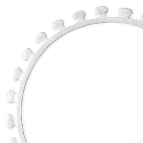 Sanya Matte White Mirror - Image 3