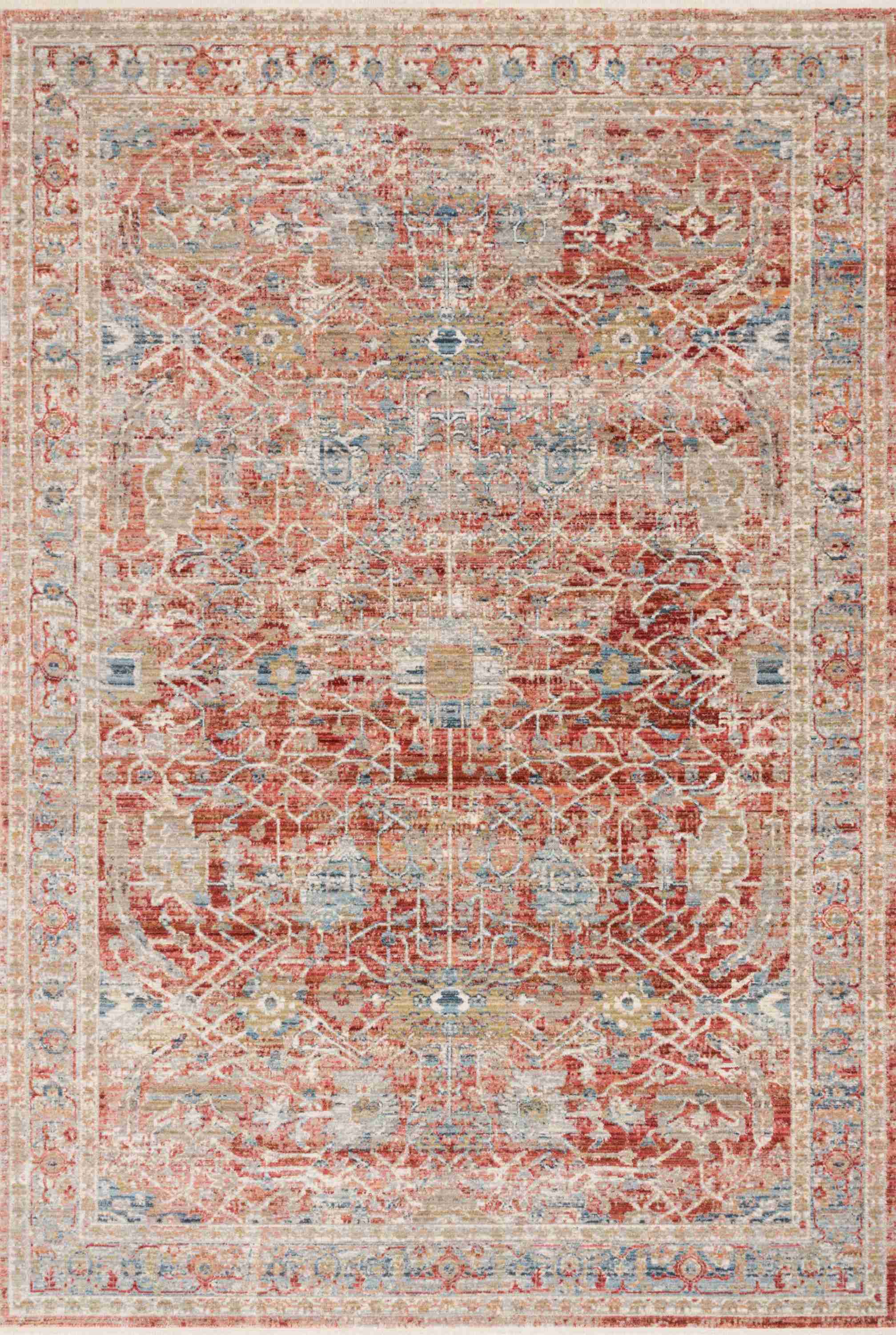 Claire Red / Ivory Rug - Image 1