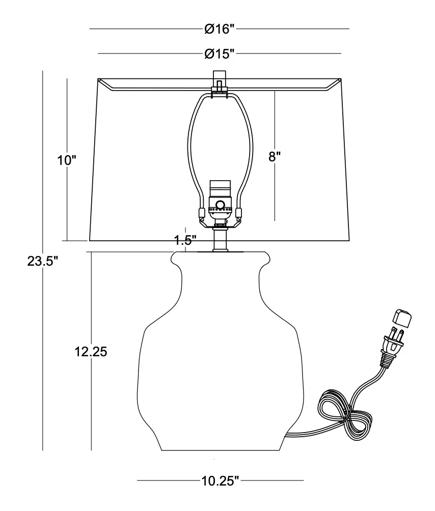 Crowbush Table Lamp - Image 3