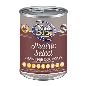 NutriSource Grain Free Canned Prairie Select Dog Food  12.3oz - Image 1