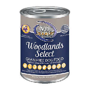 NutriSource Grain Free Canned Woodlands Select Dog Food  12.3oz - Image 1