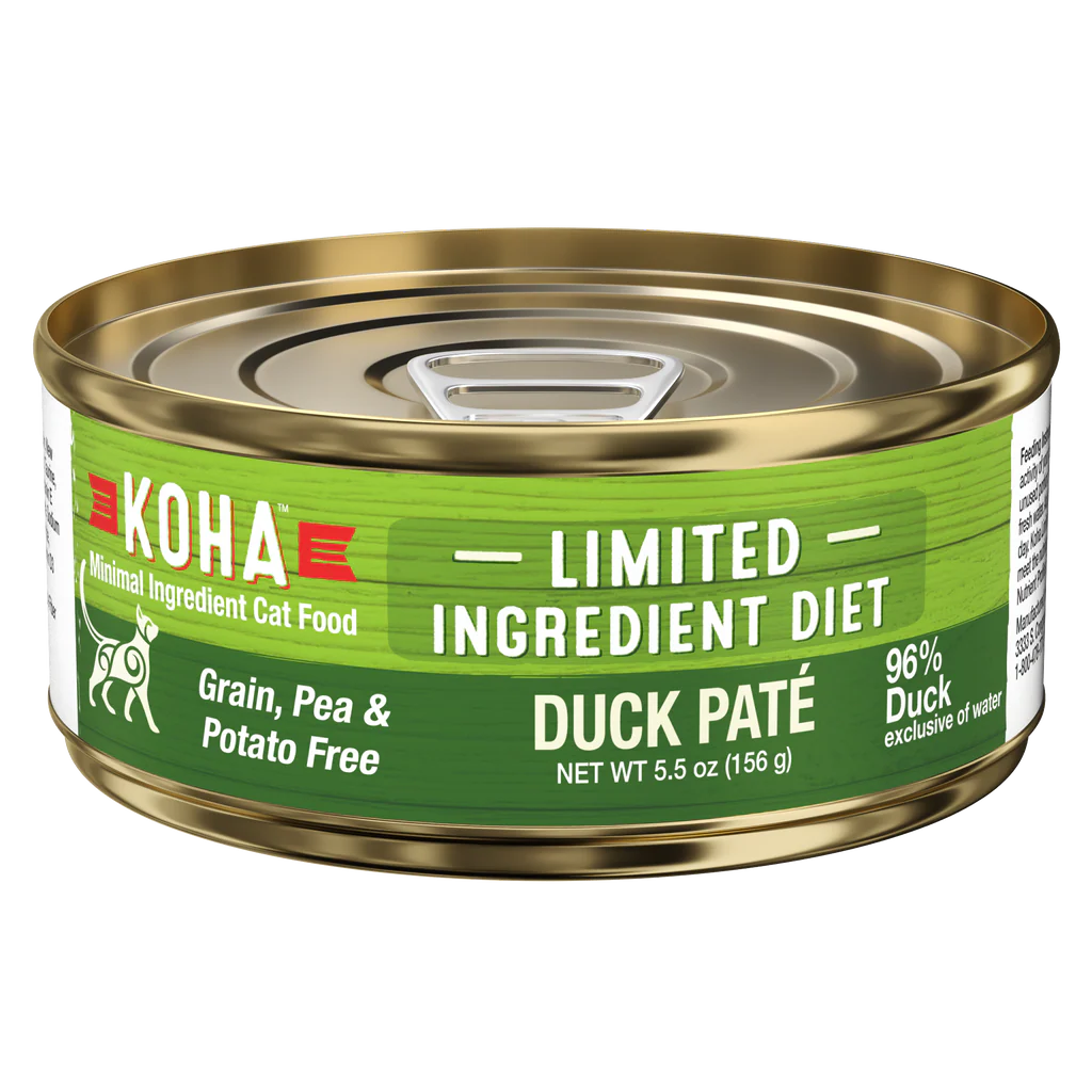 Koha Limited Ingredient Wet Cat Food 5.5oz Duck Pate - Image 1