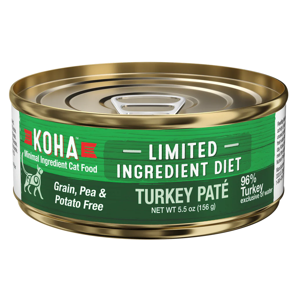 Koha Limited Ingredient Wet Cat Food 5.5oz Turkey Pate - Image 1