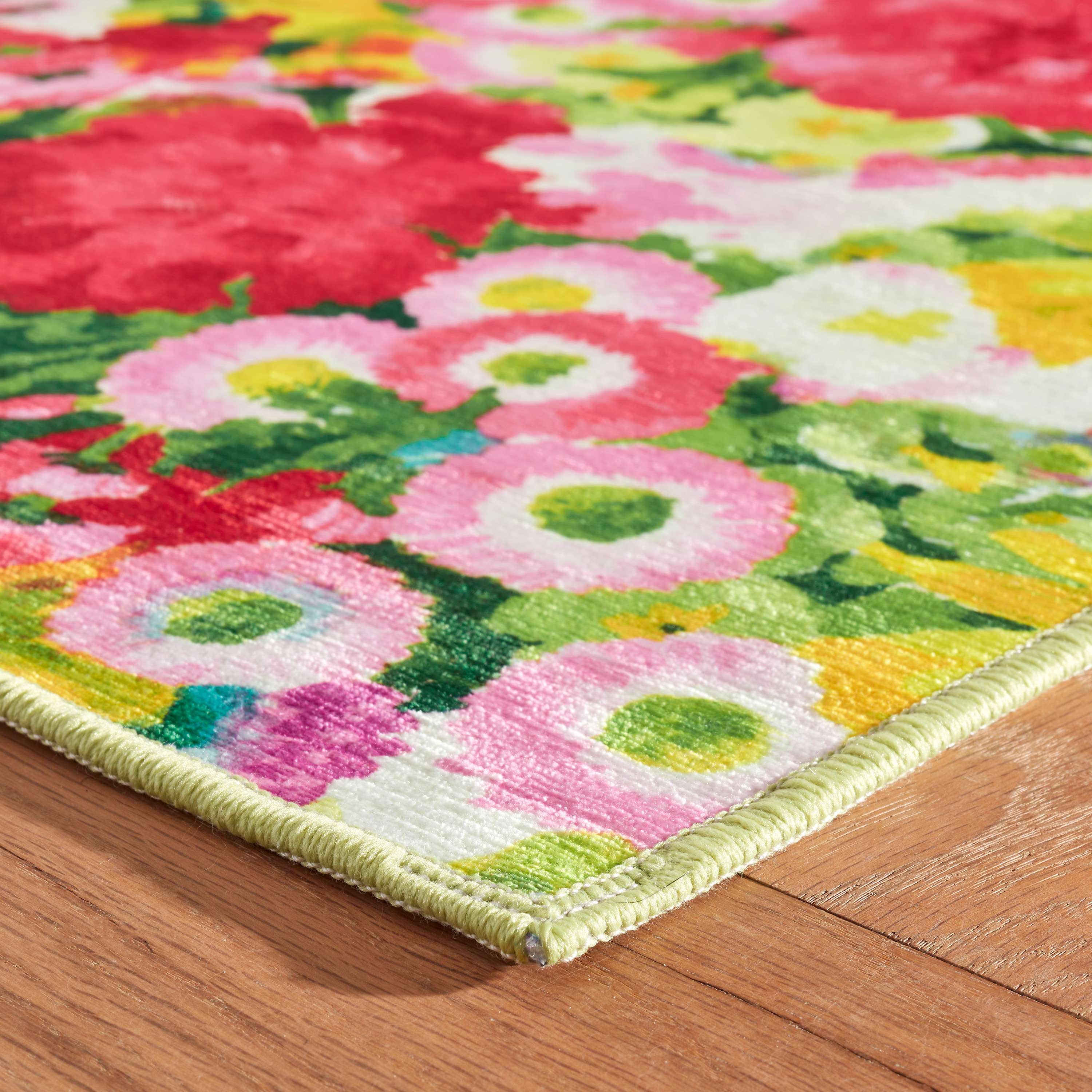 Chamomile Cluster Multi Machine Washable Rug - Image 3