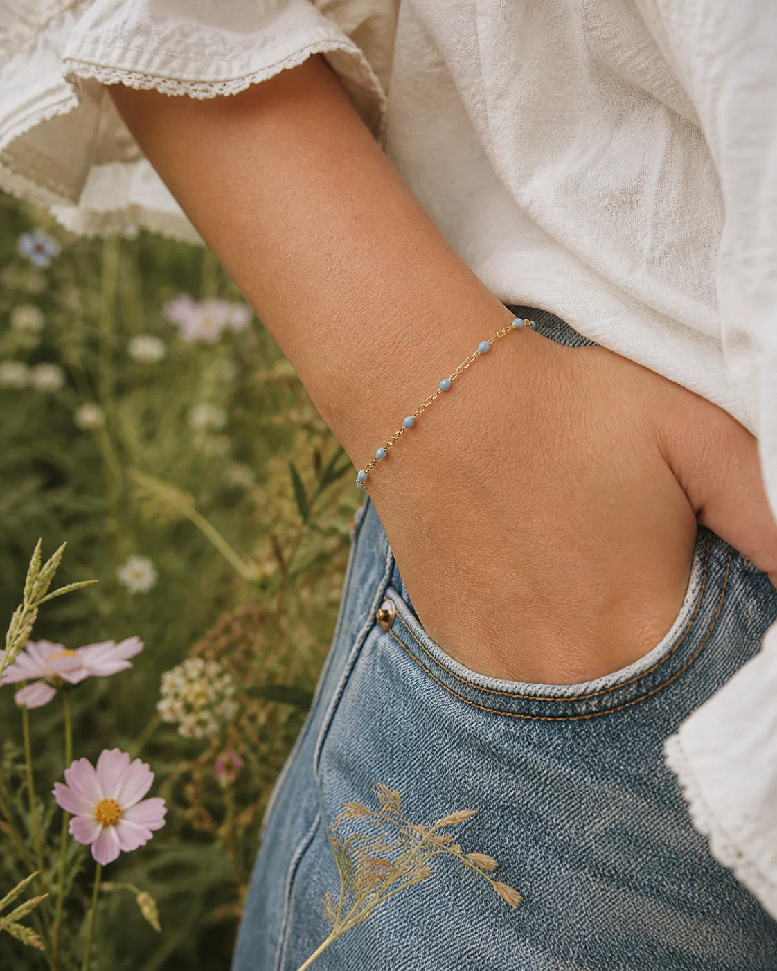 gigiCLOZEAU Classic Bracelet - Baby Blue - Image 2